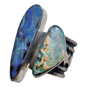 Boulder Opal Stars & Moon Magic Ring