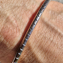 Load image into Gallery viewer, Stamped Solid 925 Silver Bangle
