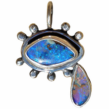 Load image into Gallery viewer, Boulder Opal Mini Eye Tear Pendant