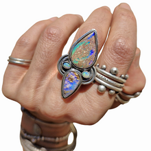 Load image into Gallery viewer, Pipe, Boulder &amp; Mintabie Opal Ring or Pendant