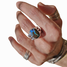 Load image into Gallery viewer, Chunky Boulder Opal Stacker Ring