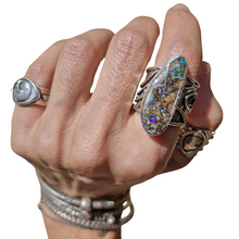 Load image into Gallery viewer, Boulder Opal Serpent Ring