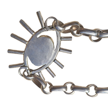 Load image into Gallery viewer, Mexican Opal Eye on Vintage 925 Silver Chain Necklace