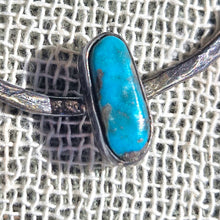 Load image into Gallery viewer, Numi Olive Turquoise Hoop 925 Silver Earrings