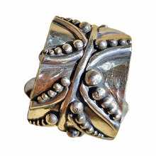 Load image into Gallery viewer, Double Boulder Opal Earth Lines Ring
