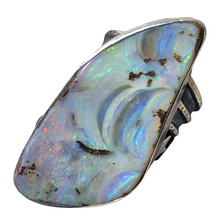 Load image into Gallery viewer, Boulder Opal Stars &amp; Moon Magic Ring