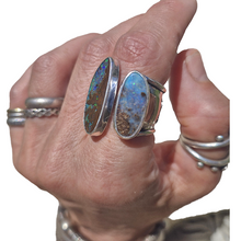 Load image into Gallery viewer, Boulder Opal Moonphase Ring