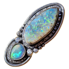 Load image into Gallery viewer, Boulder and Lightning RidgeOpal Ring or Pendant