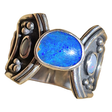 Load image into Gallery viewer, Boulder &amp; Mintabie Opal Spirals Ring