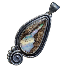 Load image into Gallery viewer, Spiral Boulder Opal Pendant