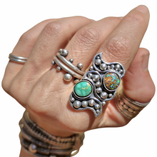 Load image into Gallery viewer, Boulder Opal Turquoise Natures Swirl Ring or Pendant