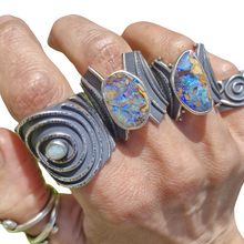 Load image into Gallery viewer, Drop in the Ocean Mintabie Opal Ring