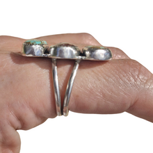 Load image into Gallery viewer, Numi Olive No.8 Turquoise and Wild Horse Magnesite 925 Silver Ring
