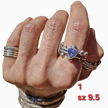 Load image into Gallery viewer, Dotty Heart Rings