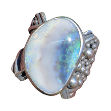 Load image into Gallery viewer, Waves of Life Lightning Ridge Ring
