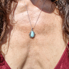 Load image into Gallery viewer, Gobi Lavender Turquoise Moons Pendant