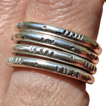 Load image into Gallery viewer, Stamped Band Double stack - Made to Order