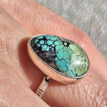 Load image into Gallery viewer, Numi Olive 925 Silver Turquoise Ring
