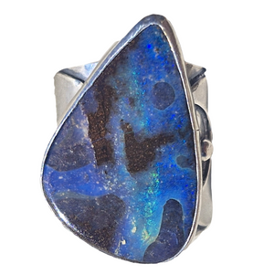Boulder Opal Moonphase Ring