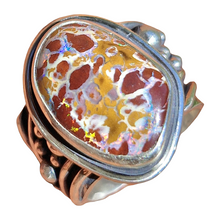 Load image into Gallery viewer, Waves of Life Boulder Opal Ring