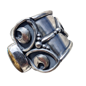 Boulder Opal Butterfl-Eye Ring
