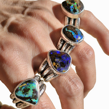 Load image into Gallery viewer, Chunky Boulder Opal Stacker Ring
