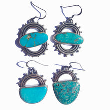 Load image into Gallery viewer, Sunrise Sunset Turquoise Mix Drop Earrings