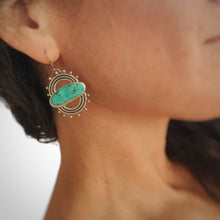Load image into Gallery viewer, Sunrise Sunset Turquoise Mix Drop Earrings